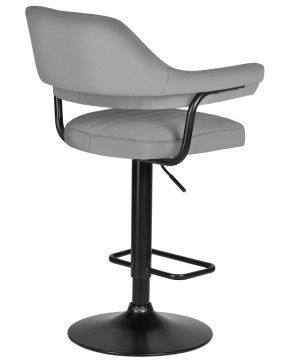 Стул барный DOBRIN CHARLY BLACK, серый велюр (MJ9-75) в Ханты-Мансийске - hanty-mansiysk.ok-mebel.com | фото 4