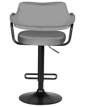Стул барный DOBRIN CHARLY BLACK, серый велюр (MJ9-75) в Ханты-Мансийске - hanty-mansiysk.ok-mebel.com | фото 5