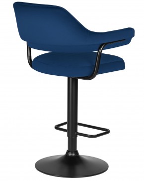 Стул барный DOBRIN CHARLY BLACK, синий велюр (MJ9-117) в Ханты-Мансийске - hanty-mansiysk.ok-mebel.com | фото 5
