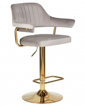 Стул барный DOBRIN CHARLY GOLD, серый велюр (MJ9-75) в Ханты-Мансийске - hanty-mansiysk.ok-mebel.com | фото 2