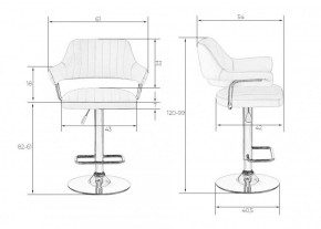 Стул барный DOBRIN CHARLY LM-5019 (белый) в Ханты-Мансийске - hanty-mansiysk.ok-mebel.com | фото 2