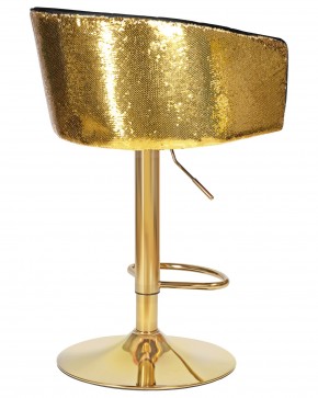 Стул барный DOBRIN DARCY GOLD SHINY, черный велюр с золотыми пайетками в Ханты-Мансийске - hanty-mansiysk.ok-mebel.com | фото 4