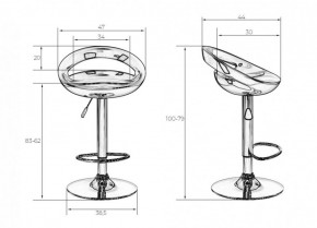 Стул барный DOBRIN DISCO LM-1010 (белый) в Ханты-Мансийске - hanty-mansiysk.ok-mebel.com | фото 2
