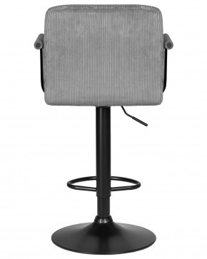 Стул барный DOBRIN KRUGER ARM BLACK, серый вельвет (LAR-E2041-25) в Ханты-Мансийске - hanty-mansiysk.ok-mebel.com | фото 5