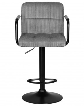 Стул барный DOBRIN KRUGER ARM BLACK, серый вельвет (LAR-E2041-25) в Ханты-Мансийске - hanty-mansiysk.ok-mebel.com | фото 6