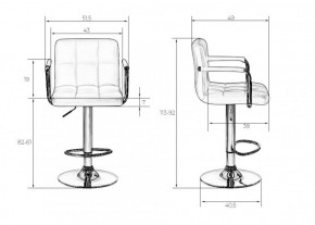 Стул барный DOBRIN KRUGER ARM LM-5011 (черный) в Ханты-Мансийске - hanty-mansiysk.ok-mebel.com | фото 2