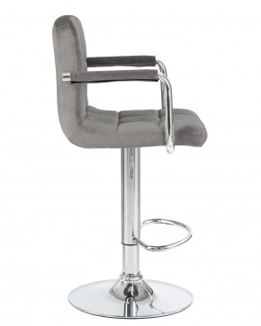 Стул барный DOBRIN KRUGER ARM, серый велюр (MJ9-75) в Ханты-Мансийске - hanty-mansiysk.ok-mebel.com | фото 3