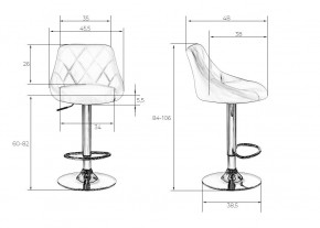 Стул барный DOBRIN LOGAN BLACK, черный велюр (MJ9-101) в Ханты-Мансийске - hanty-mansiysk.ok-mebel.com | фото 9