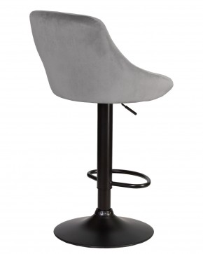 Стул барный DOBRIN LOGAN BLACK, серый велюр (MJ9-75) в Ханты-Мансийске - hanty-mansiysk.ok-mebel.com | фото 4