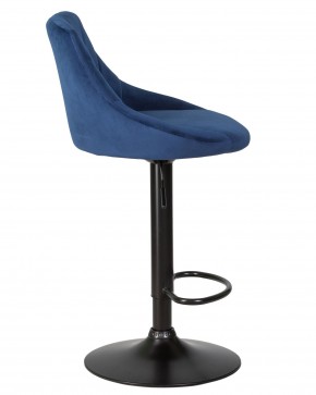 Стул барный DOBRIN LOGAN BLACK, синий велюр (MJ9-117) в Ханты-Мансийске - hanty-mansiysk.ok-mebel.com | фото 3