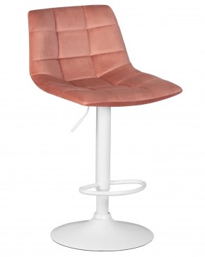Стул барный DOBRIN TAILOR WHITE, пудрово-розовый велюр (MJ9-32) в Ханты-Мансийске - hanty-mansiysk.ok-mebel.com | фото