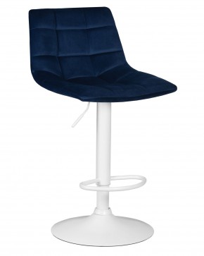 Стул барный DOBRIN TAILOR WHITE, синий велюр (MJ9-117) в Ханты-Мансийске - hanty-mansiysk.ok-mebel.com | фото
