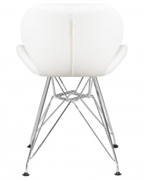 Стул обеденный DOBRIN BUTTERFLY CHROME, ножки хром, цвет белый в Ханты-Мансийске - hanty-mansiysk.ok-mebel.com | фото 5
