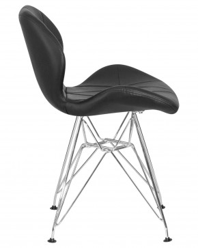 Стул обеденный DOBRIN BUTTERFLY CHROME, ножки хром, цвет чёрный в Ханты-Мансийске - hanty-mansiysk.ok-mebel.com | фото 3