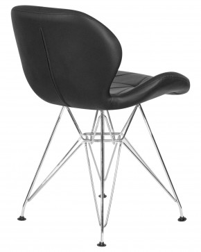 Стул обеденный DOBRIN BUTTERFLY CHROME, ножки хром, цвет чёрный в Ханты-Мансийске - hanty-mansiysk.ok-mebel.com | фото 4