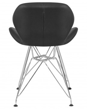 Стул обеденный DOBRIN BUTTERFLY CHROME, ножки хром, цвет чёрный в Ханты-Мансийске - hanty-mansiysk.ok-mebel.com | фото 5