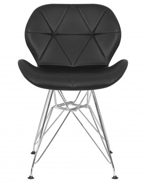 Стул обеденный DOBRIN BUTTERFLY CHROME, ножки хром, цвет чёрный в Ханты-Мансийске - hanty-mansiysk.ok-mebel.com | фото 7