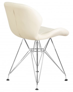 Стул обеденный DOBRIN BUTTERFLY CHROME, ножки хром, цвет кремовый в Ханты-Мансийске - hanty-mansiysk.ok-mebel.com | фото 4