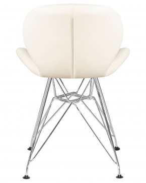 Стул обеденный DOBRIN BUTTERFLY CHROME, ножки хром, цвет кремовый в Ханты-Мансийске - hanty-mansiysk.ok-mebel.com | фото 5