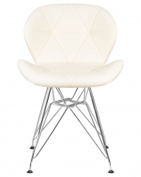 Стул обеденный DOBRIN BUTTERFLY CHROME, ножки хром, цвет кремовый в Ханты-Мансийске - hanty-mansiysk.ok-mebel.com | фото 6