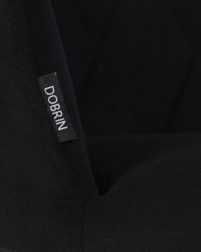 Стул обеденный DOBRIN ROBY, ЭМАЛЬ ЧЕРНЫЙ МУАР велюр Catania Black в Ханты-Мансийске - hanty-mansiysk.ok-mebel.com | фото 2