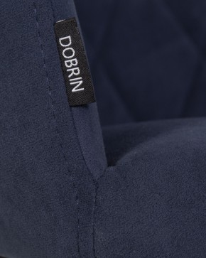 Стул обеденный DOBRIN ROBY, ЭМАЛЬ ЧЕРНЫЙ МУАР велюр Catania Dark Blue в Ханты-Мансийске - hanty-mansiysk.ok-mebel.com | фото 9