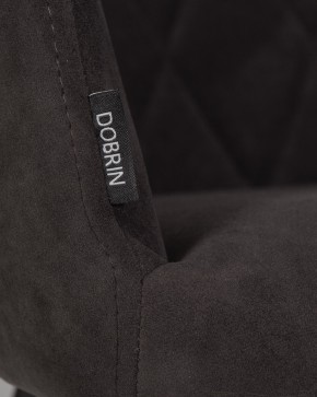 Стул обеденный DOBRIN ROBY, ЭМАЛЬ ЧЕРНЫЙ МУАР велюр Catania Espresso в Ханты-Мансийске - hanty-mansiysk.ok-mebel.com | фото 9