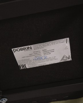 Стул обеденный DOBRIN ROBY, ЭМАЛЬ ЧЕРНЫЙ МУАР велюр Catania Forest в Ханты-Мансийске - hanty-mansiysk.ok-mebel.com | фото 12