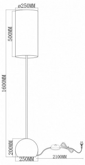 Торшер Moderli Flint V11590-1F в Ханты-Мансийске - hanty-mansiysk.ok-mebel.com | фото 2