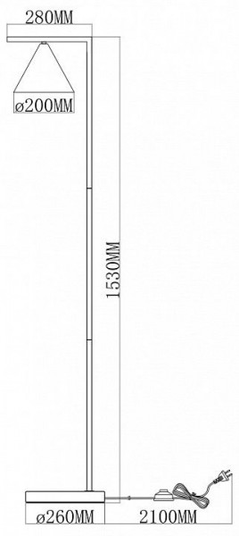 Торшер Moderli Omaha V11592-1F в Ханты-Мансийске - hanty-mansiysk.ok-mebel.com | фото 6
