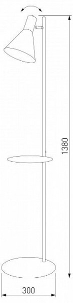 Торшер с полкой TK Lighting Jump 5864 Jump в Ханты-Мансийске - hanty-mansiysk.ok-mebel.com | фото 2