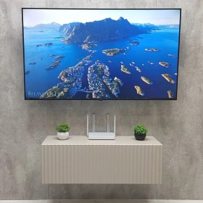 Тумба подвесная под ТВ LINES MTV3-MA 900 Бежевый (Леда-М 10.1.5) в Ханты-Мансийске - hanty-mansiysk.ok-mebel.com | фото 3