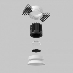 Встраиваемый светильник Maytoni Round DL058-7W2.7K-TRS-W в Ханты-Мансийске - hanty-mansiysk.ok-mebel.com | фото 5