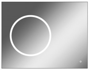 Зеркало Eclipse 90 black с подсветкой Sansa (SE1031Z) в Ханты-Мансийске - hanty-mansiysk.ok-mebel.com | фото