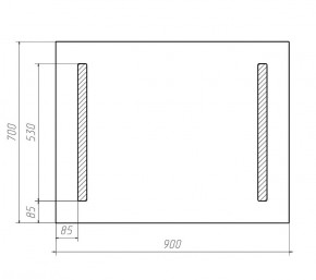 Зеркало Good Light 2-90 с подсветкой Домино (GL7015Z) в Ханты-Мансийске - hanty-mansiysk.ok-mebel.com | фото 6