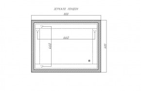 Зеркало Лондон 800х600 с подсветкой Домино (GL7019Z) в Ханты-Мансийске - hanty-mansiysk.ok-mebel.com | фото 8